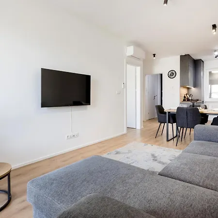 Apartament Sleek With Balcony And Parking Budapeszt