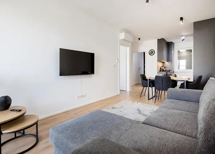 Apartament Sleek With Balcony And Parking Budapeszt